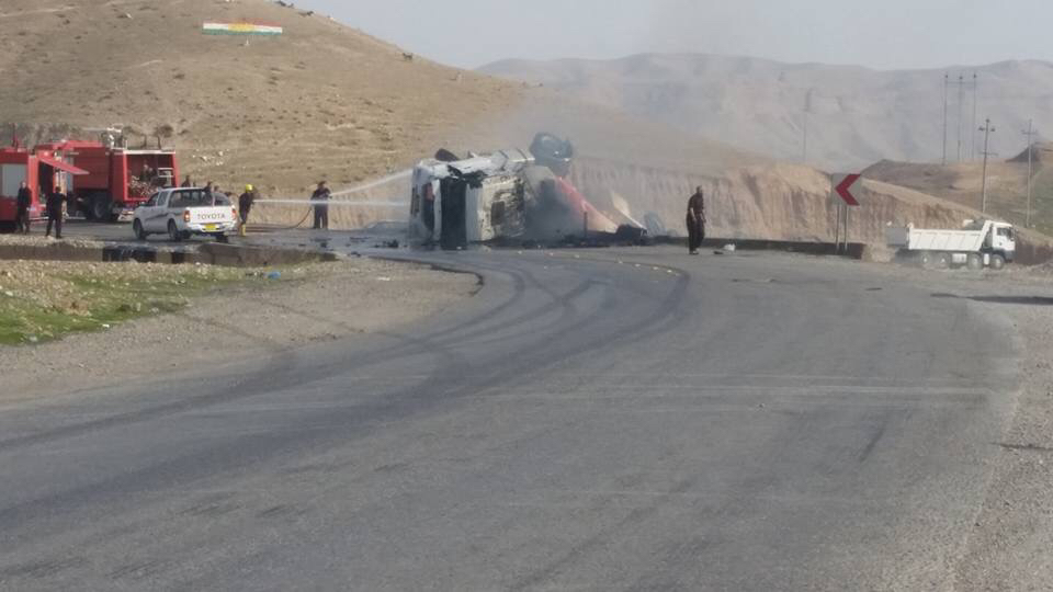 به‌هۆی رووداوی هاتووچۆوه‌ 9 كه‌س بریندار بوون